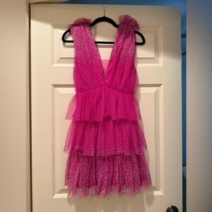 Vici Fuchsia Sparkle Dress